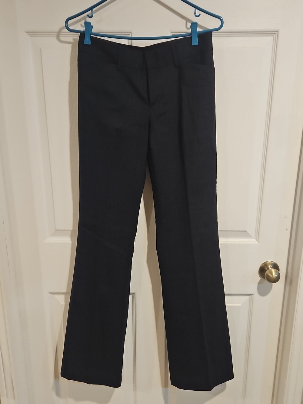 Women's Navy Pinstripped Dress Pants